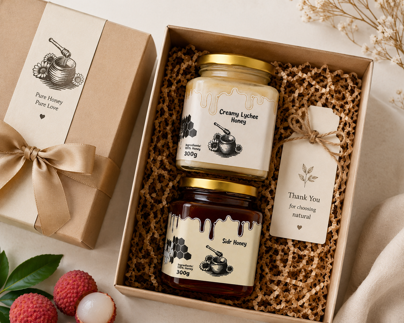SIDR Honey | マダガスカル産 シドルはちみつ 300g｜非加熱・無添加｜希少・高級ハチミツ｜濃厚・限定収穫