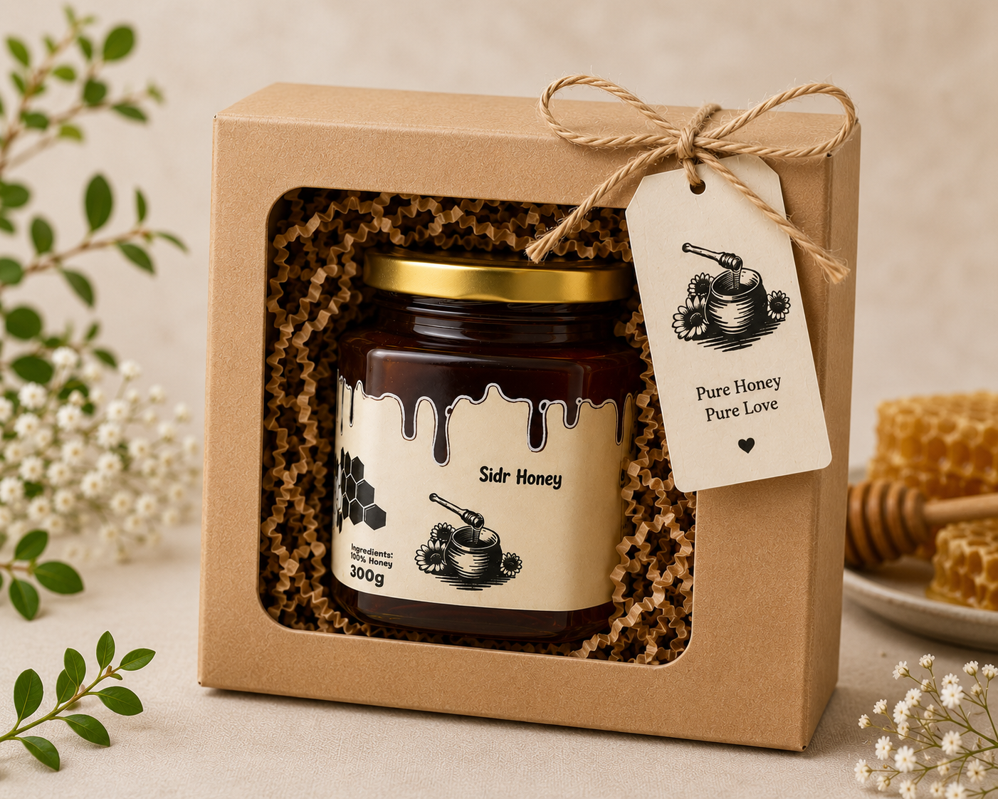 SIDR Honey | マダガスカル産 シドルはちみつ 300g｜非加熱・無添加｜希少・高級ハチミツ｜濃厚・限定収穫